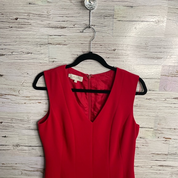 Hobbs London red sleeveless a line dress size 8 - Picture 4 of 9